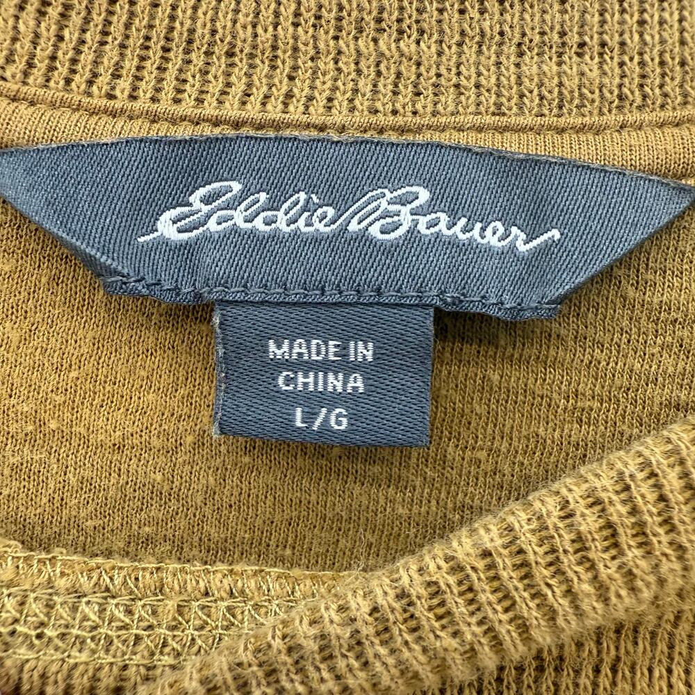 Eddie Bauer Top Women's L Gold Crew Neck Long Sleeve Casual Hiking Athleisure - Picture 5 of 8